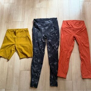 Lululemon legging and short lot sz 8
